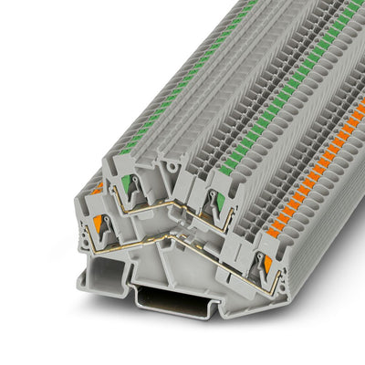 Borne de doble piso PTTBS 2,5/U-OG/O-GN