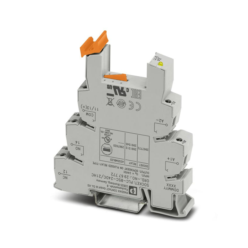 Zócalo de relé PLC-BSC- 24DC/21HC