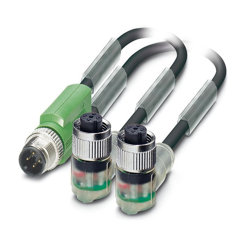 Cable para sensores/actuadores SAC-3P-M12Y/2X3,0-PUR/M12FR2LB