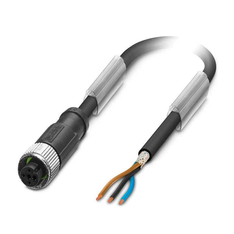 Cable para sensores/actuadores SAC-3P- 3,0-PUR/M12FS SH