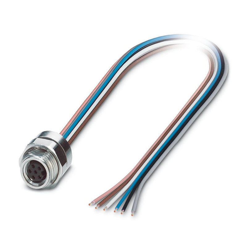 Conector enchufable para aparato pared posterior SACC-DSI-M 8FS-6CON-M12/0,5