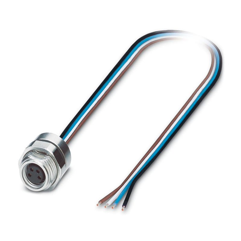 Conector enchufable para aparato pared posterior SACC-DSI-M 8FS-4CON-M12/0,5