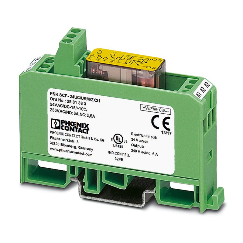 Reles de acoplamiento PSR-SCF- 24UC/URM/2X21